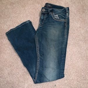 Silver bootcut jeans